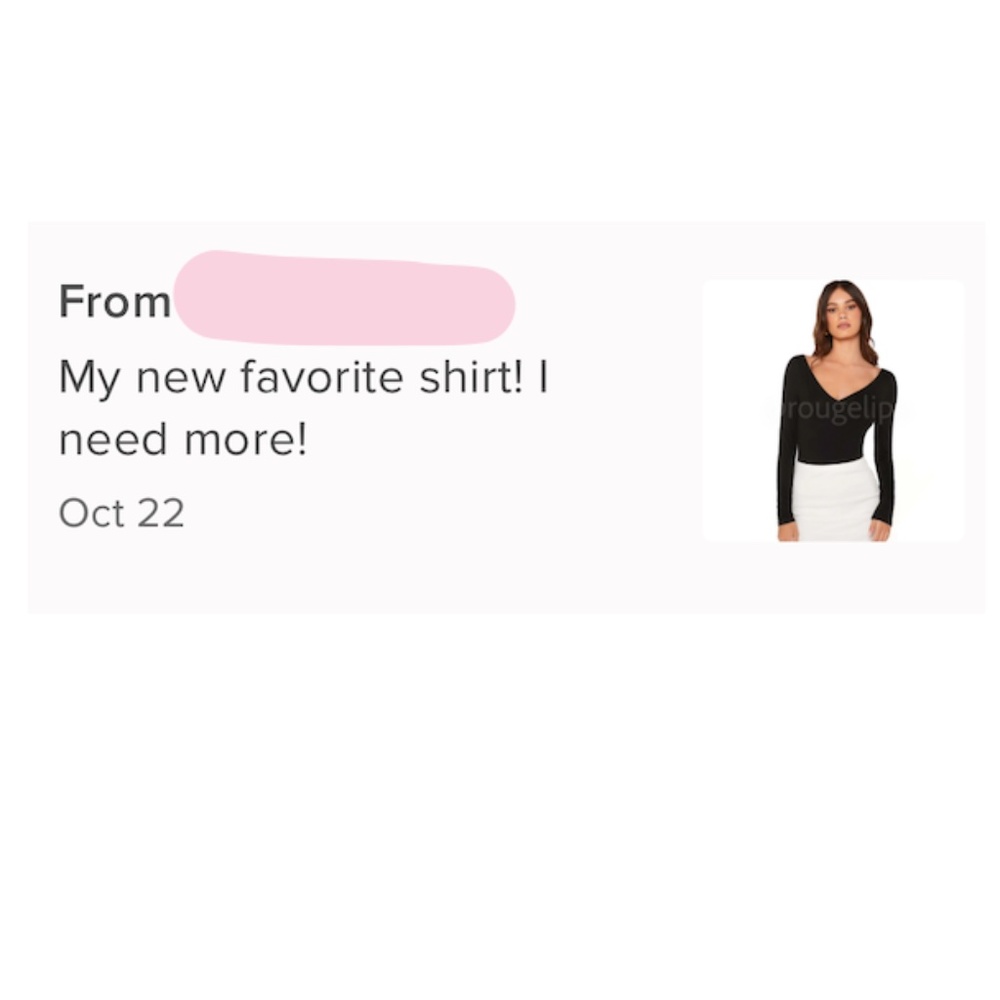 Ballet Girl Style Black Wide V-Neck Long Sleeve Tee Shirt - Picture 8 of 8